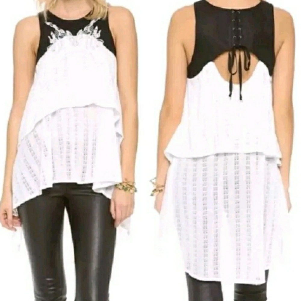 Free People Tunic "Runaway Jersey Dark Night Snow!